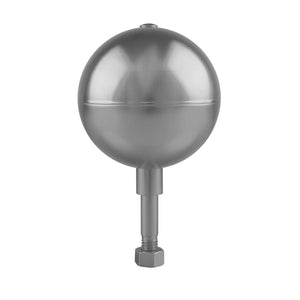 Medium Silver Natural Anodized 5" Ball Ornament