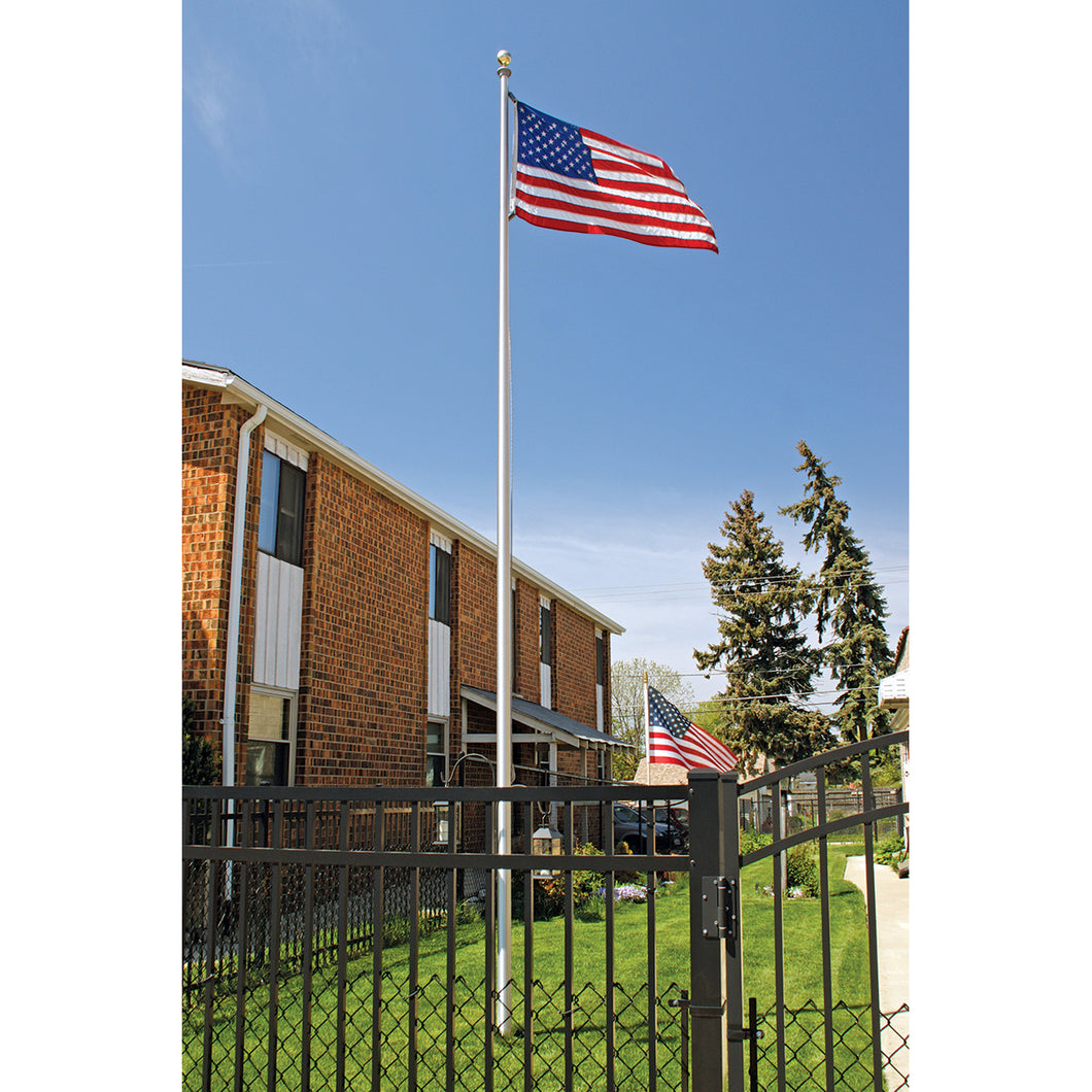 25' Special Budget Sectional Flagpole Kit - Satin, Clear, Bronze, or Black Finish