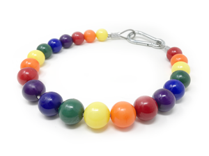 Beaded Retainer Ring Sling - Rainbow/Pride