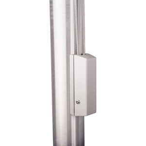 Cylinder Lock Box for 3-3 1/2" Diameter Poles - Silver, White, Bronze, Black