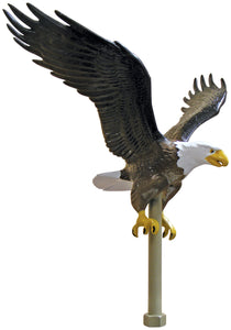 Aluminum Natural Eagle - 11 1/4" Wingspan