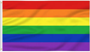 Valley Forge 3' x 5' Outdoor Pride Rainbow Flag