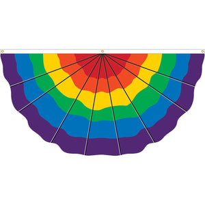 Rainbow Pride Fan Flag - 3' x 6'