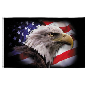 Valley Forge "America Strong" Eagle Flag - 3' x 5'