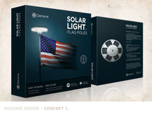 Deneve Solar Light for Residential Flagpoles - 20 LED