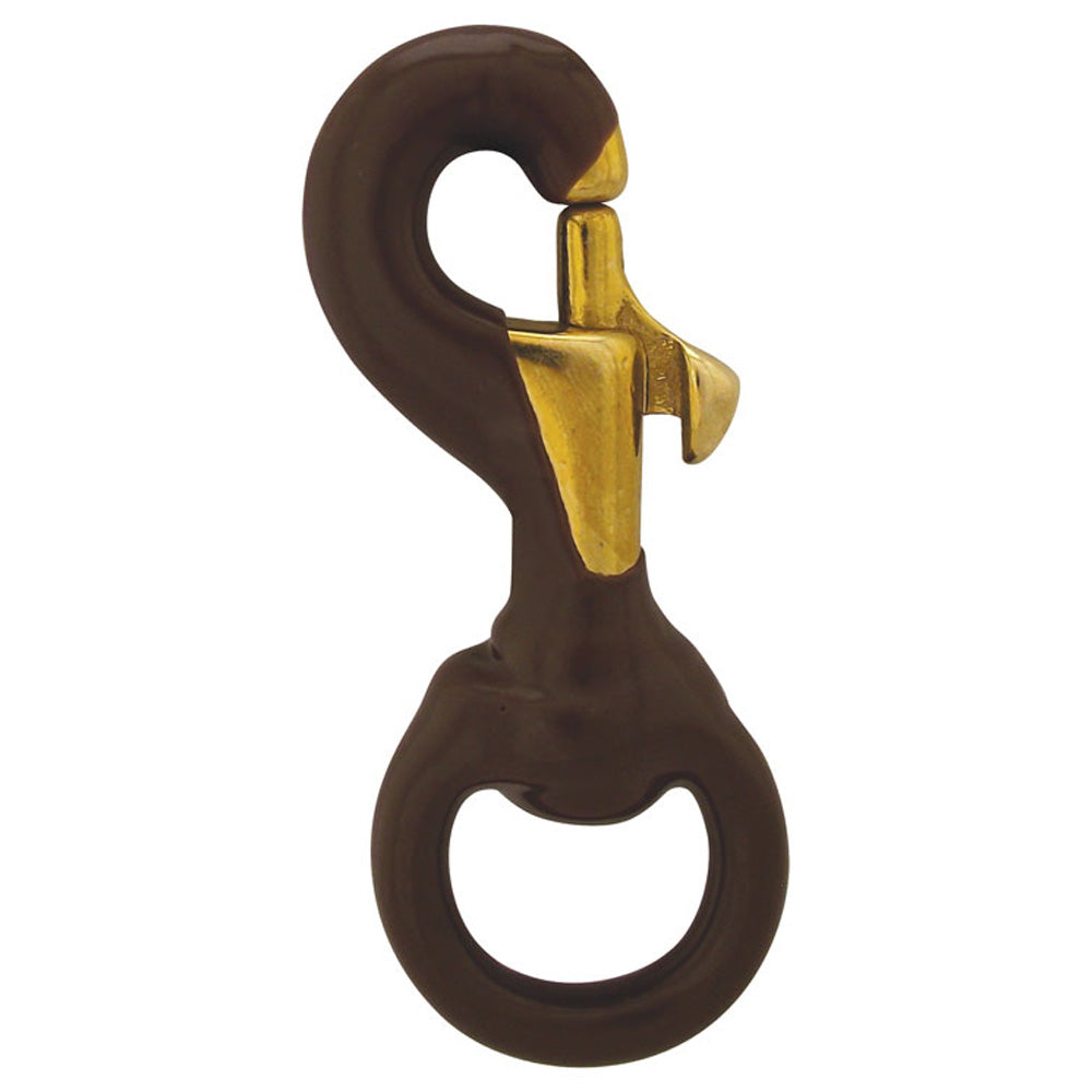 Brown Rubber Coated Brass Snaps