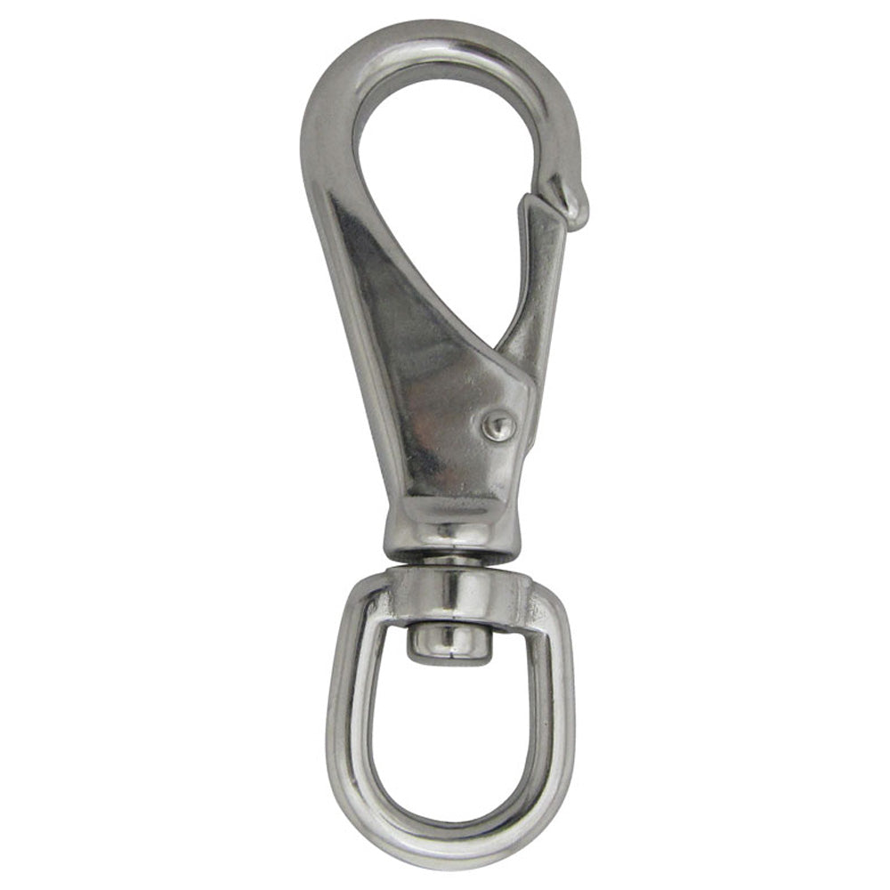 Stainless Steel Swivel Snap Hook with Large Eye Opening - for